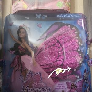 Barbie Mariposa Doll with Pink Glitter Wings